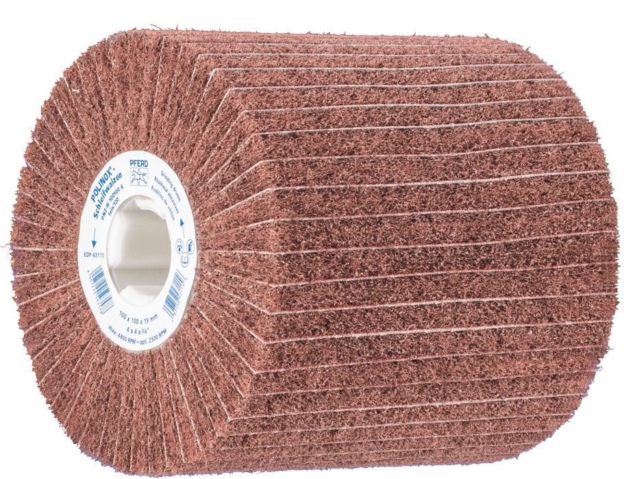 PFERD POLINOX GRINDING DRUM ALUM OXIDE 120 GRIT FINE
